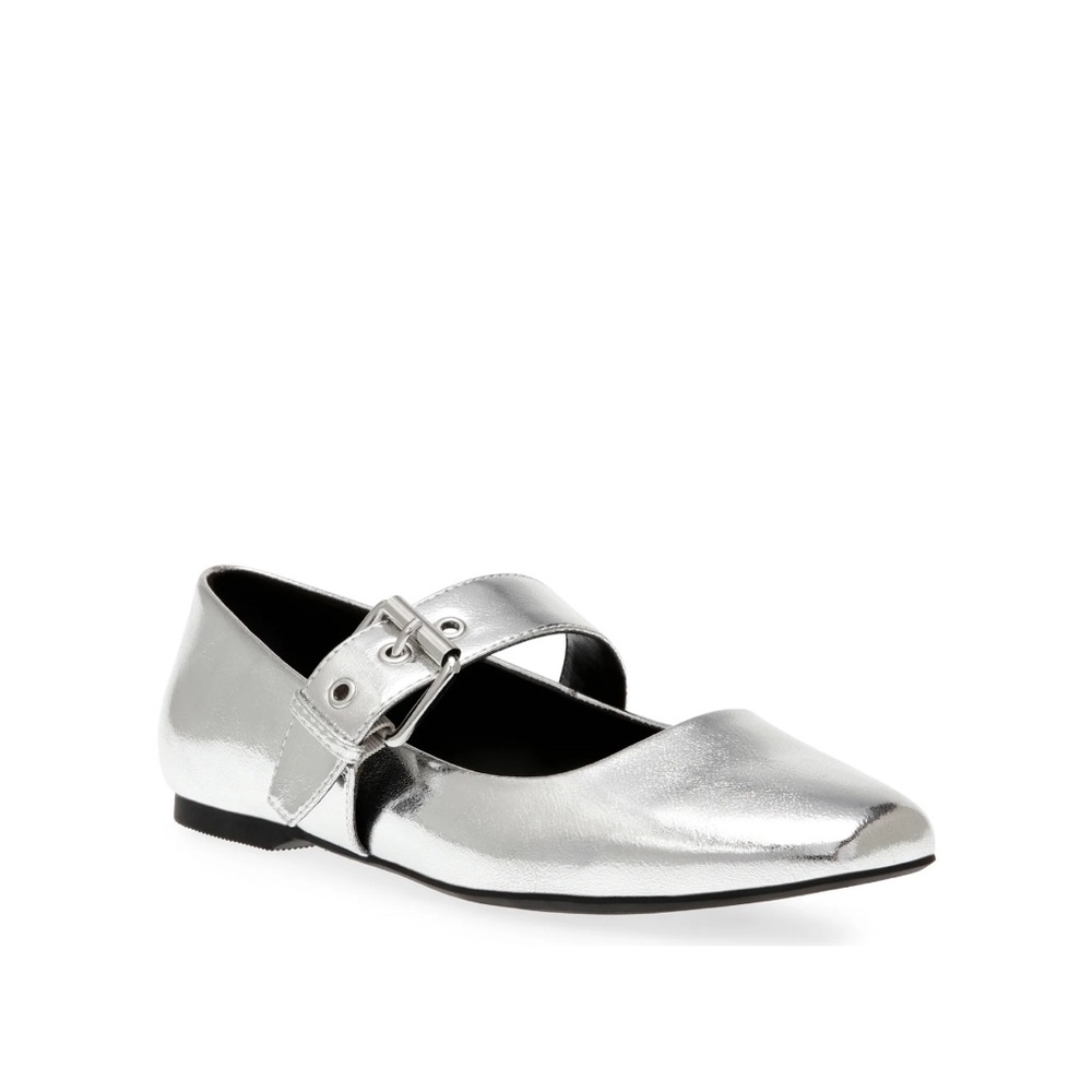 Dolce Vita Silver Mary Jane Flats